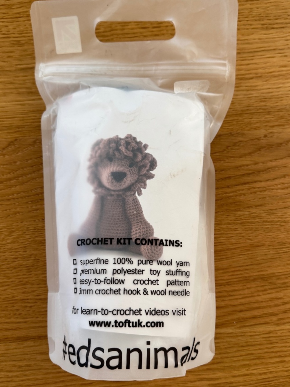 TOFT Crochet Mini Rufus The Lion Crochet Kit